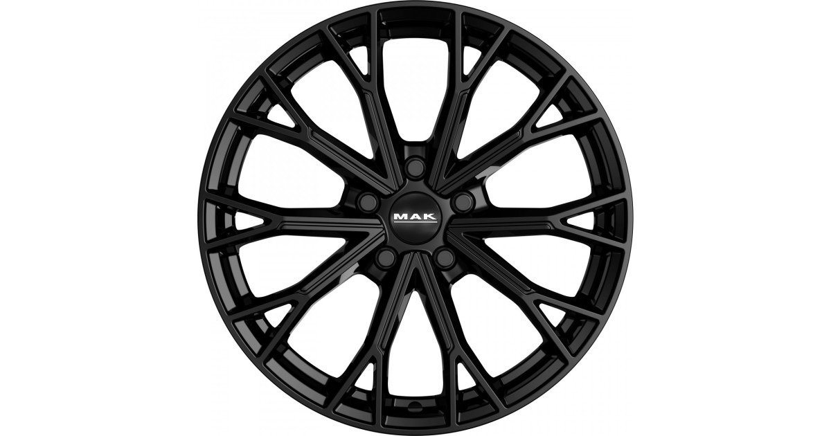 Jante Alu Mak Asphalt gloss black 8x19 5x130 ET40 , Alésage 66.6