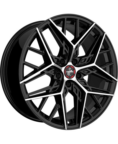 Jante ALU, Keskin Tuning KT25 BLACK FRONT POLISH 8.5x20 5/ 114.3 ET45, Alésage 72.6