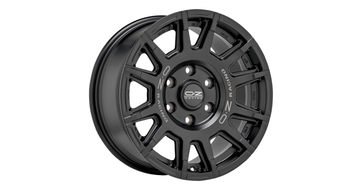 Jante ALU, OZ RALLY LEGEND MATT BLACK + DARK LETTERING  8X17 6/ 120 ET35, Alésage 74.6