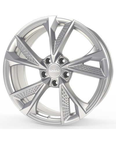 Jante ALU, MAM RS6 SILVER PAINTED 8.5x20 5/ 114.3 ET45, Alésage 72.6