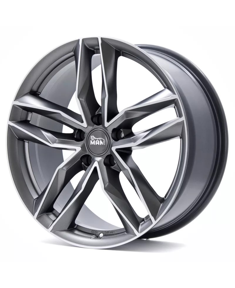 MAM RS3 MATT PALLADIUM FRONT POLISH 8x18 5/ 112 ET45 , Alésage 66,6