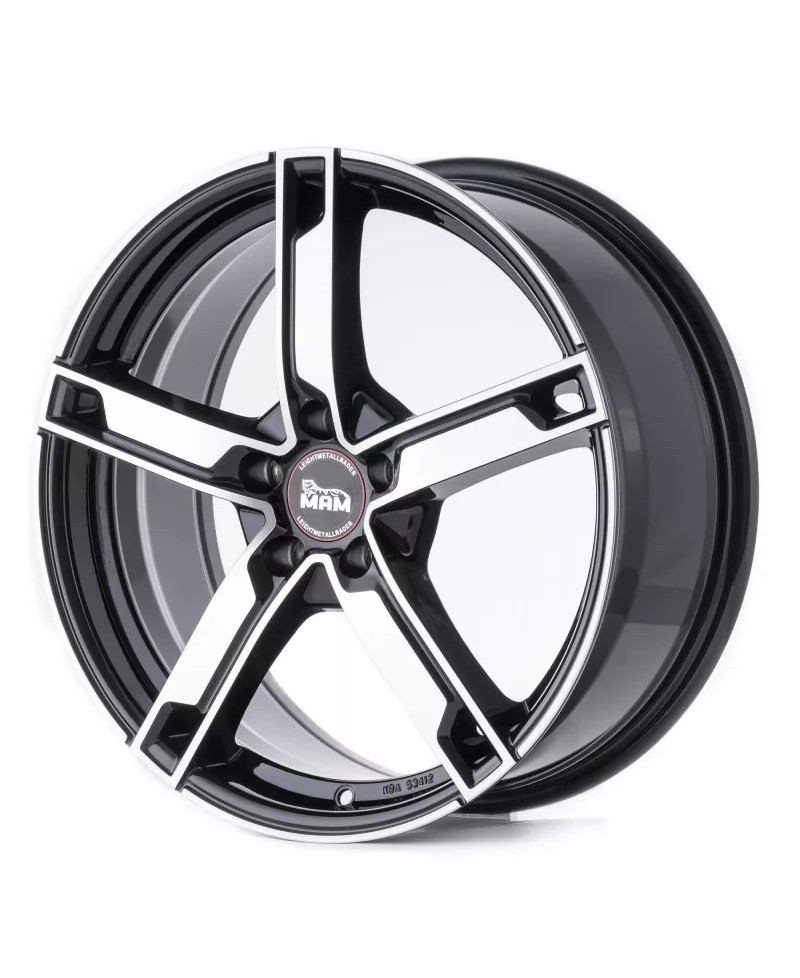 MAM W4 BLACK FRONT POLISH 6,5x16 5/ 112 ET38 , Alésage 66,6