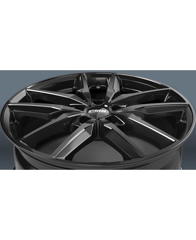 Jante ALU, CMS C28 Noir Brillant, 7X17 5/108 ET48, Alésage 65.1