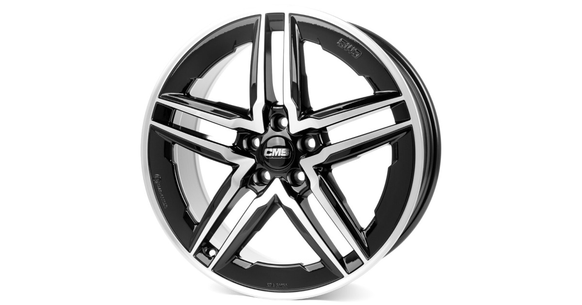 Jante ALU, CMS C29-AERO Diamant Noir Brillant, 7.5X18 5/ 114.3 ET45, Alésage 67.1