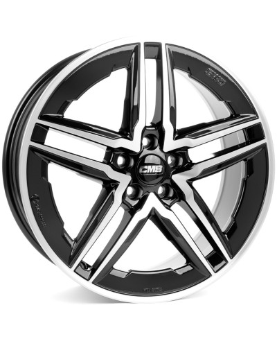 Jante ALU, CMS C29-AERO Diamant Noir Brillant, 7.5X18 5/ 114.3 ET45, Alésage 67.1