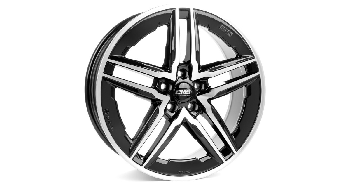 Jante ALU, CMS C29-AERO Diamant Noir Brillant, 7.5X18 5/ 114.3 ET45, Alésage 67.1