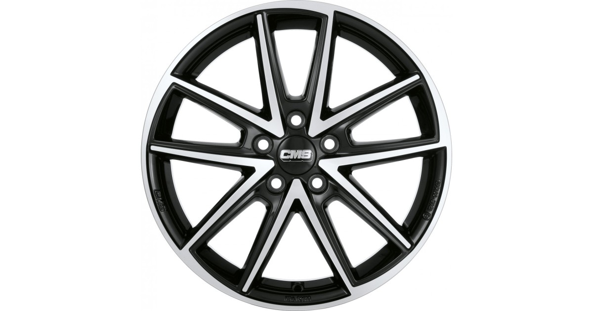 Jante ALU, CMS C30 Diamant Noir Brillant, 6.5X16 5/100 ET40, Alésage 57.1