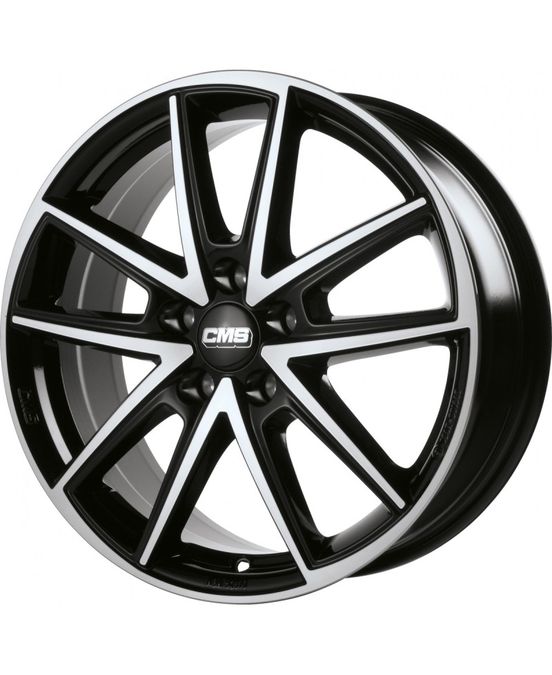 Jante ALU, CMS C30 Diamant Noir Brillant, 7.5X18 5/ 114.3 ET49.5, Alésage 67.1