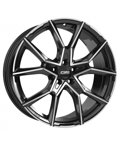Jante ALU, CMS C33 Diamant Noir Brillant, 8X18 5/ 112 ET30, Alésage 66.6