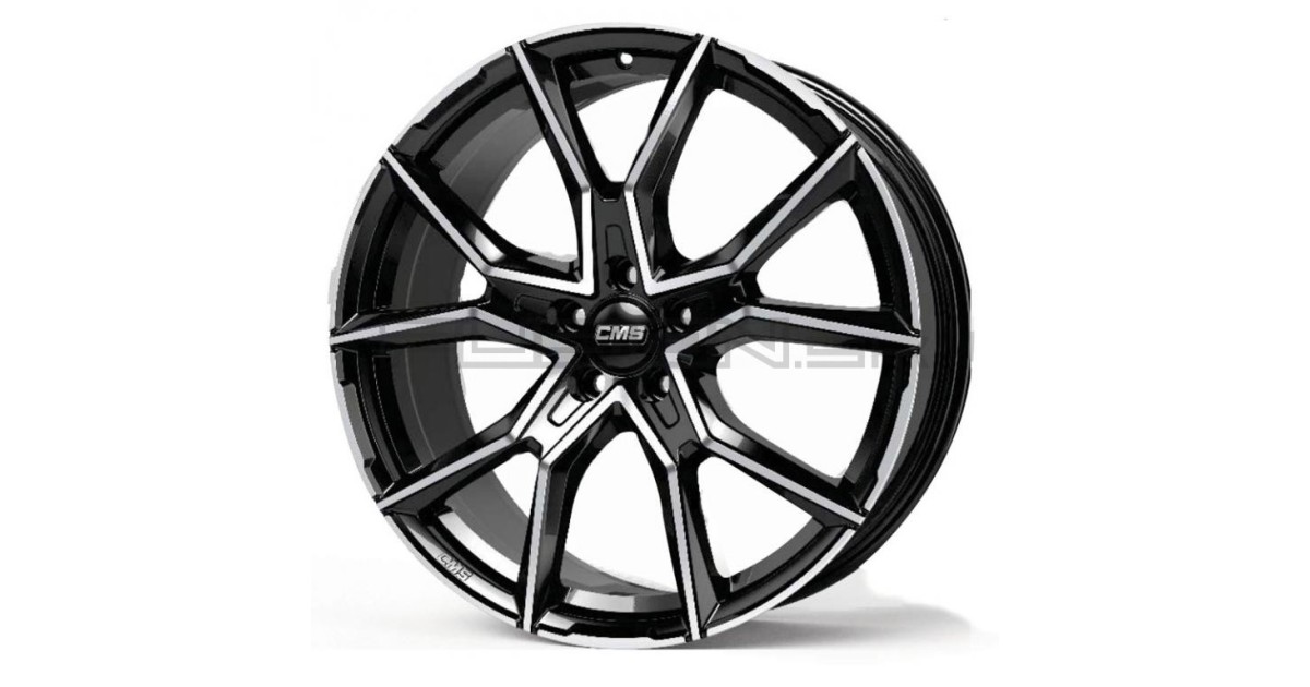 Jante ALU, CMS C33 Diamant Noir Brillant, 8X18 5/ 112 ET50, Alésage 66.6