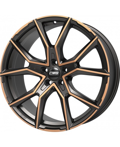 Jante ALU, CMS C33 Diamant Noir Cuivre, 8X18 5/112 ET40, Alésage 66.6