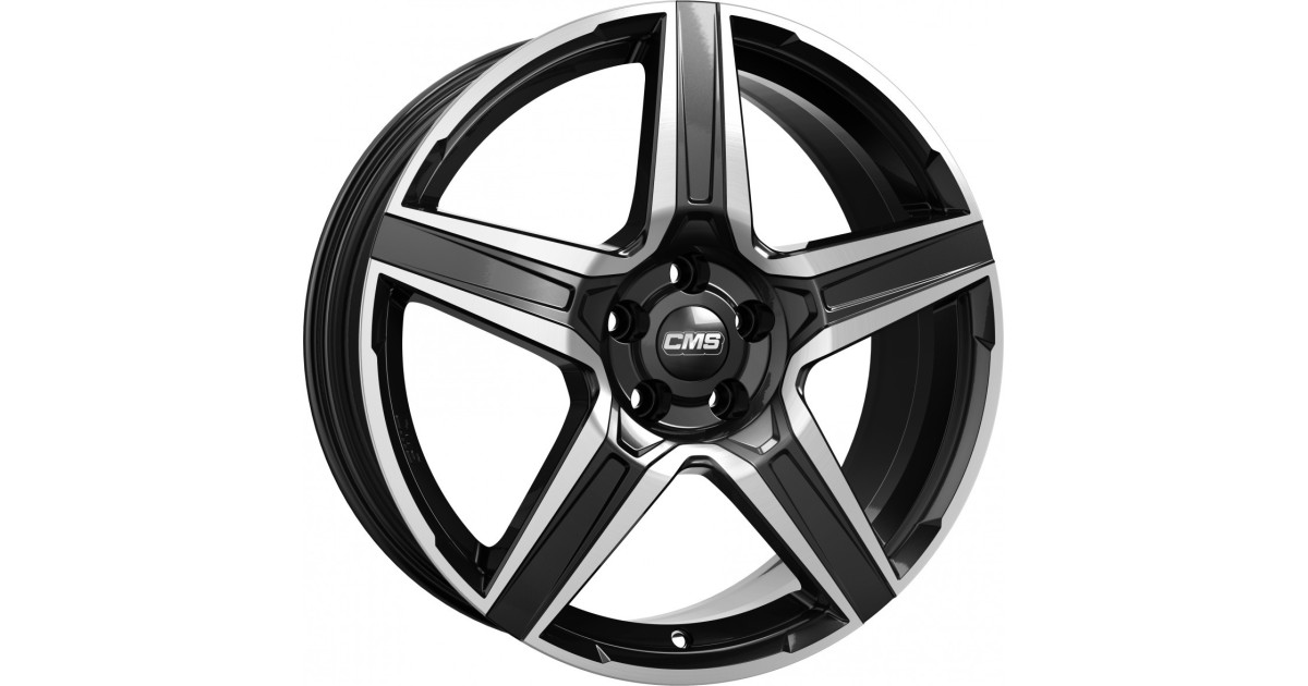 Jante ALU, CMS C34 Diamant Noir Brillant, 7.5X18 5/108 ET49, Alésage 65.1