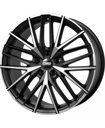 Jante ALU, CMS C36 Diamant Noir Mat, 8X18 5/112 ET50, Alésage 66.6