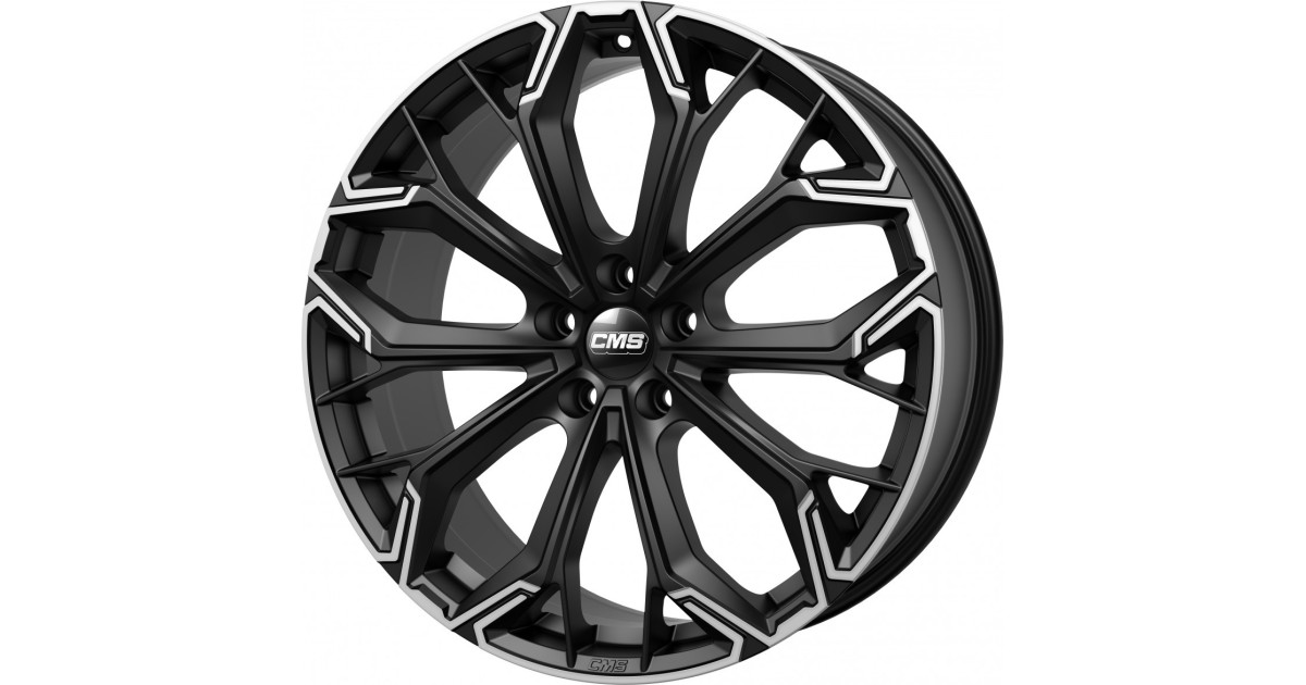 Jante ALU, CMS C37 Diamant Noir Mat, 8X19 5/112 ET46, Alésage 66.6