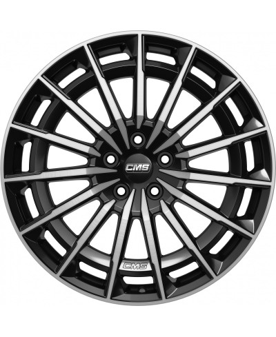 Jante ALU, CMS C38 Diamant Noir Brillant, 8.5X20 5/112 ET38, Alésage 57.1