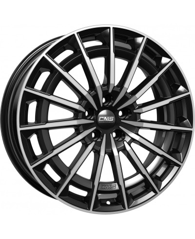 Jante ALU, CMS C38 Diamant Noir Brillant, 8.5X20 5/114.3 ET53.5, Alésage 67.2R