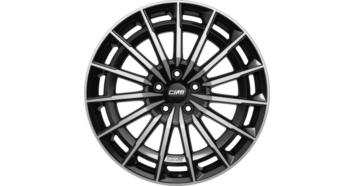 Jante ALU, CMS C38 Diamant Noir Brillant, 8X19 5/112 ET45, Alésage 66.6