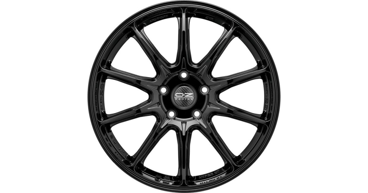 Jante ALU, OZ Hyper XT HLT gloss black 9.5X22 5/ 108 ET36, Alésage 63.4