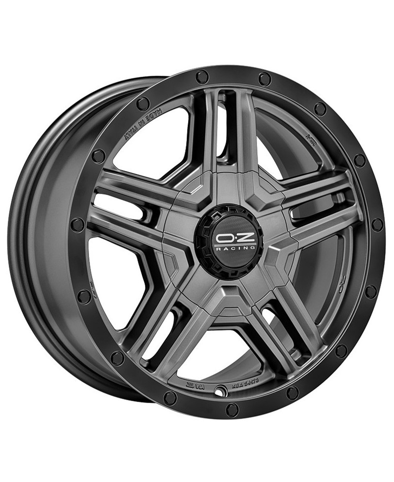 Jante ALU, OZ - Rally Adventure matt graphite black lip + rivets 8X17 5/ 114.3 ET40, Alésage 79