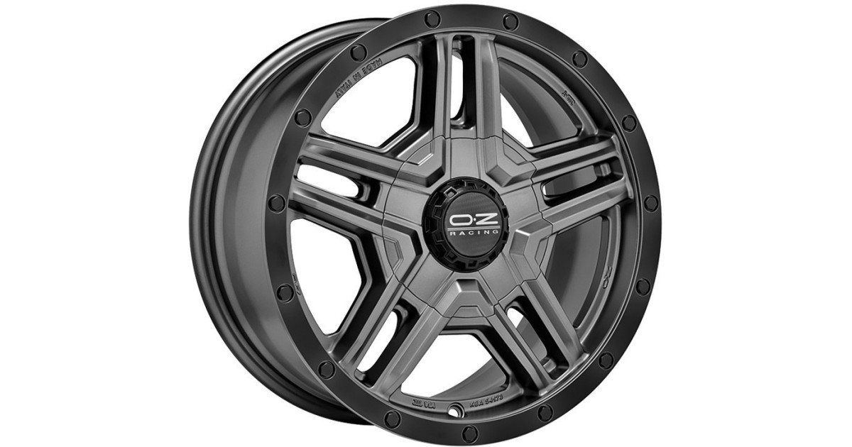 Jante ALU, OZ - Rally Adventure matt graphite black lip + rivets 8X17 5/ 114.3 ET40, Alésage 79