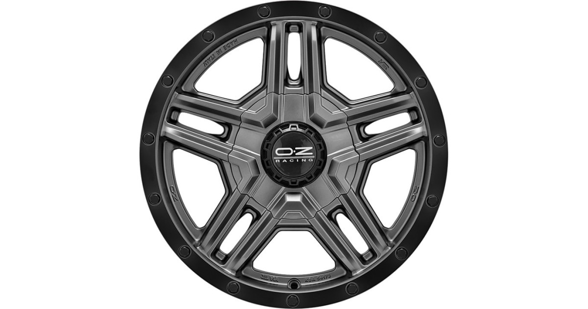 Jante ALU, OZ - Rally Adventure matt graphite black lip + rivets 8X17 5/ 114.3 ET40, Alésage 79