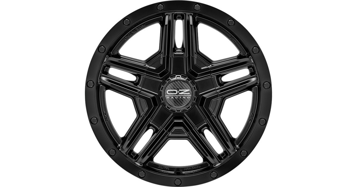 Jante ALU, OZ RALLY ADVENTURE MATT BLACK + Rivets , 8X17 6/ 139.7 ET25, Alésage 106.1