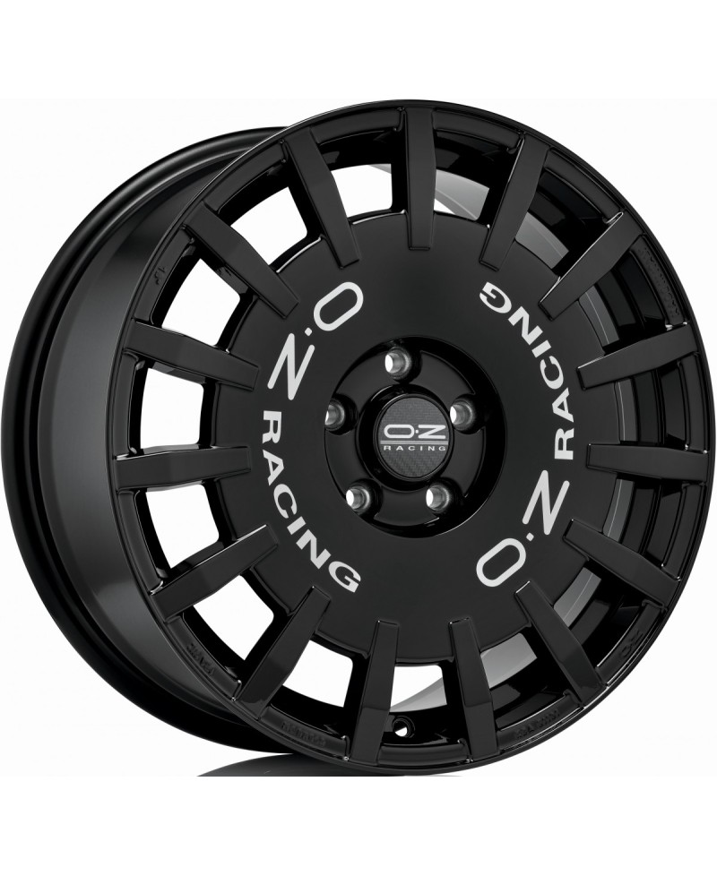Jante ALU, OZ  RALLY RACING GLOSS BLACK + SILVER LETTER 8X18 5/ 114.3 ET35, Alésage 75