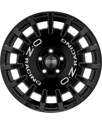 Jante ALU, OZ  RALLY RACING GLOSS BLACK + SILVER LETTER 8X18 5/ 114.3 ET35, Alésage 75