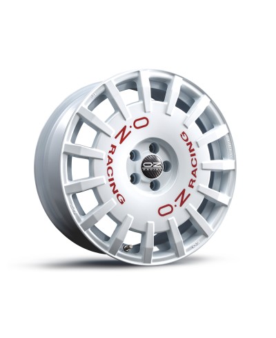 Jante ALU, OZ  RALLY RACING RACE WHITE + RED LETTERING 8X18 5/ 114.3 ET35, Alésage 75