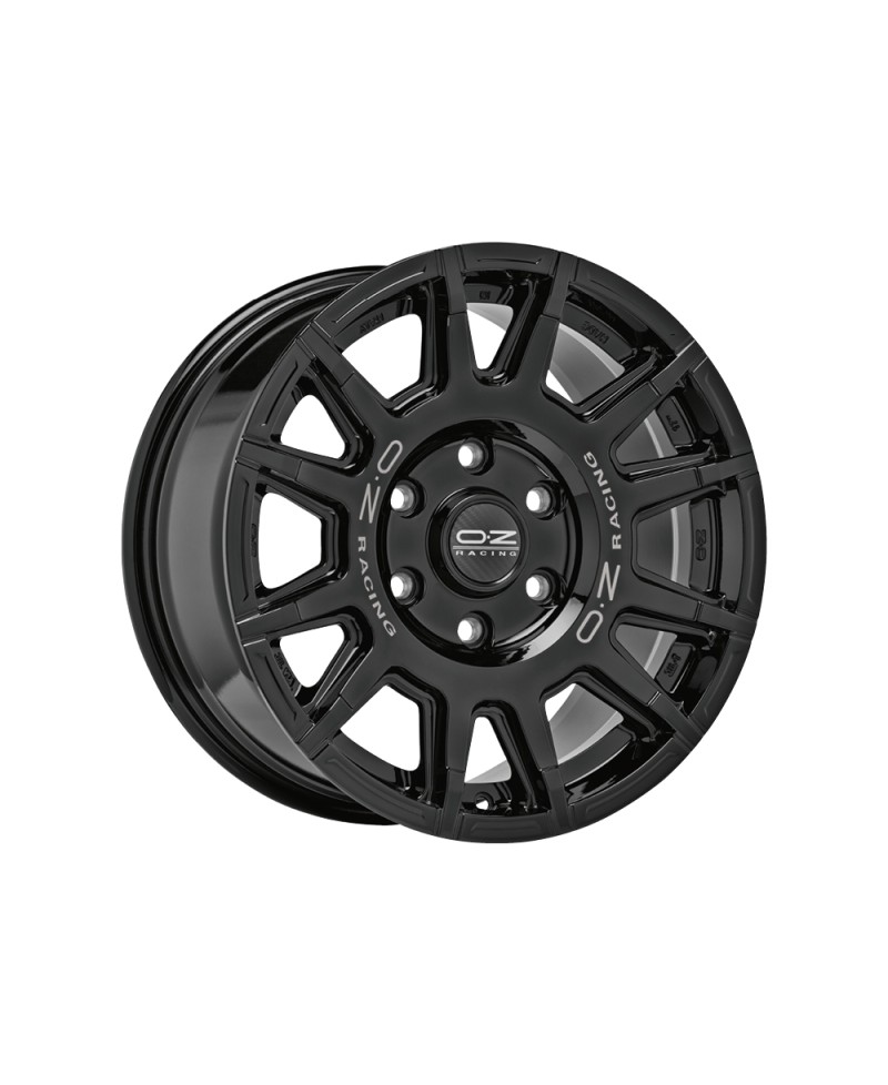 Jante ALU, OZ RALLY LEGEND GLOSS BLACK + DARK LETTER 8X17 5/ 127 ET20, Alésage 71.6