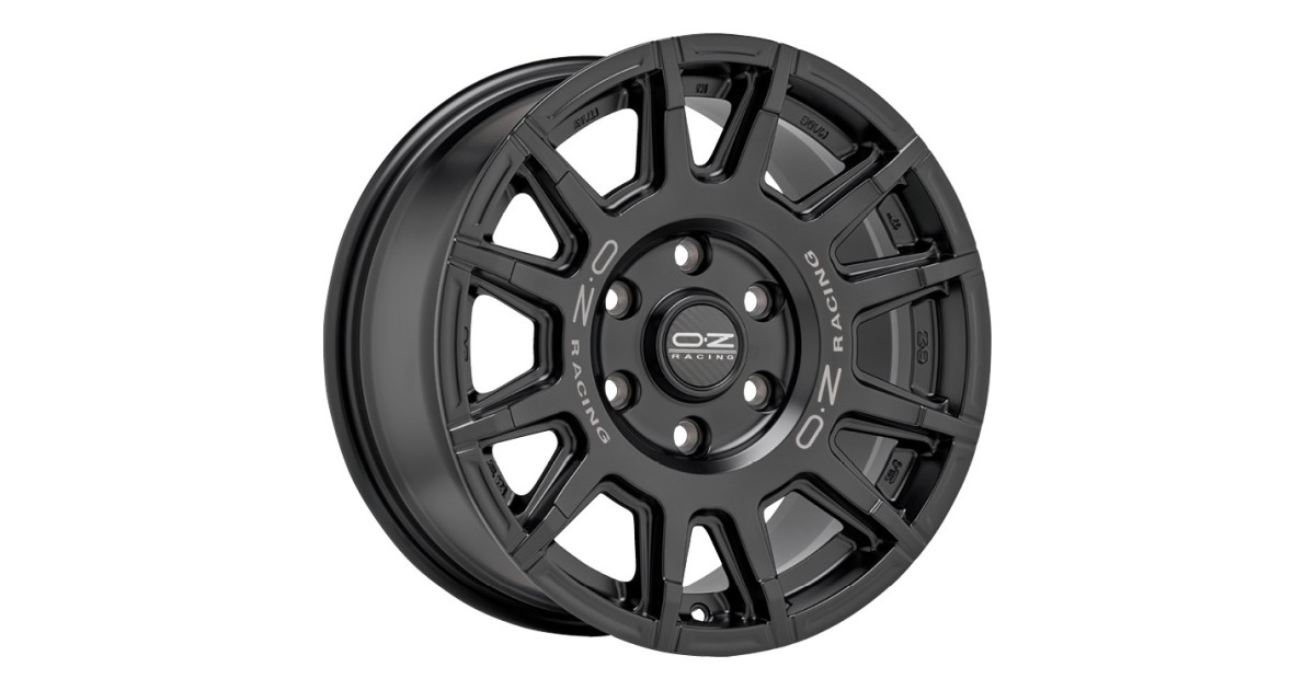 Jante ALU, OZ RALLY LEGEND MATT BLACK + DARK LETTER 8X17 5/ 150 ET30, Alésage 110.1