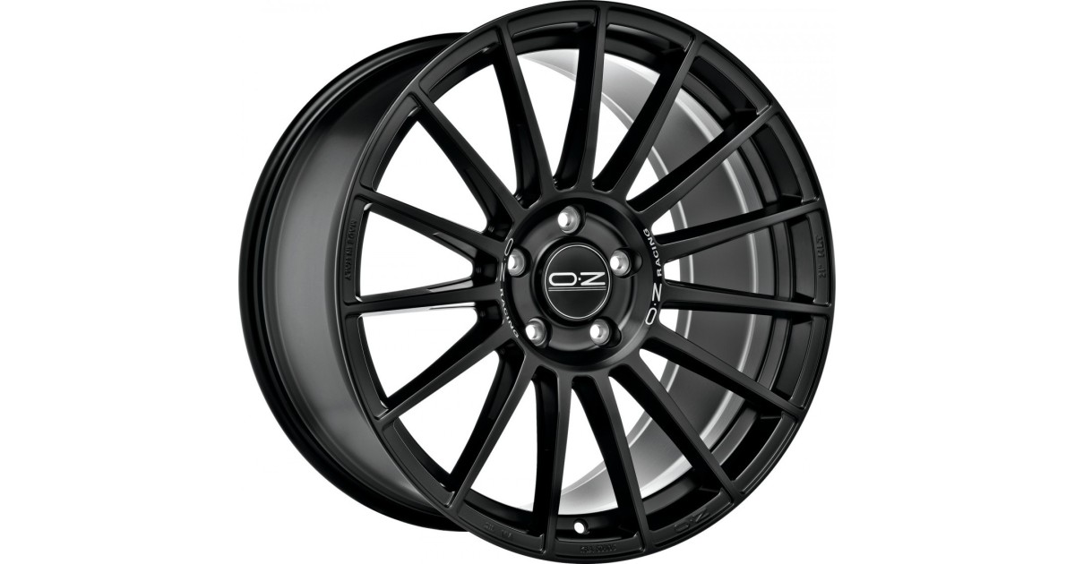 Jante ALU, OZ SUPERTURISMO DAKAR MATT BLACK + SILVER LETTER 10X20 5/130