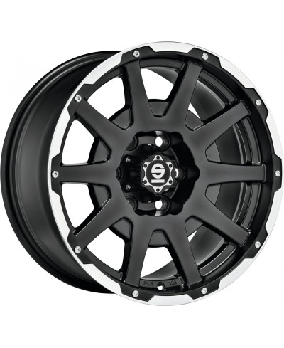 Jante ALU, SPARCO  Dakar Matt black lip polish + rivets 8.5X18 5/ 127 ET29, Alésage 71.6