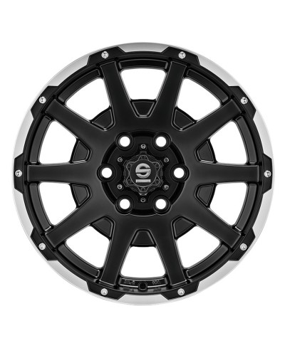 Jante ALU, SPARCO  Dakar Matt black lip polish + rivets 8.5X18 5/ 127 ET29, Alésage 71.6