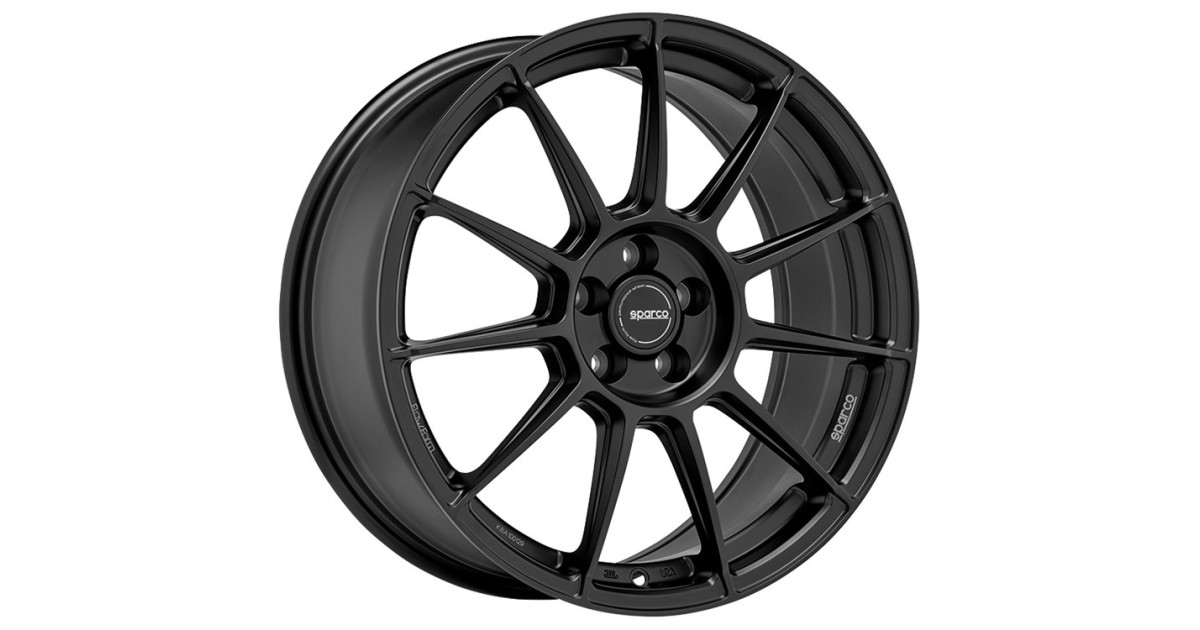 Jante ALU, SPARCO FF4 MATT BLACK 8X18 5/ 112 ET45, Alésage 73.1