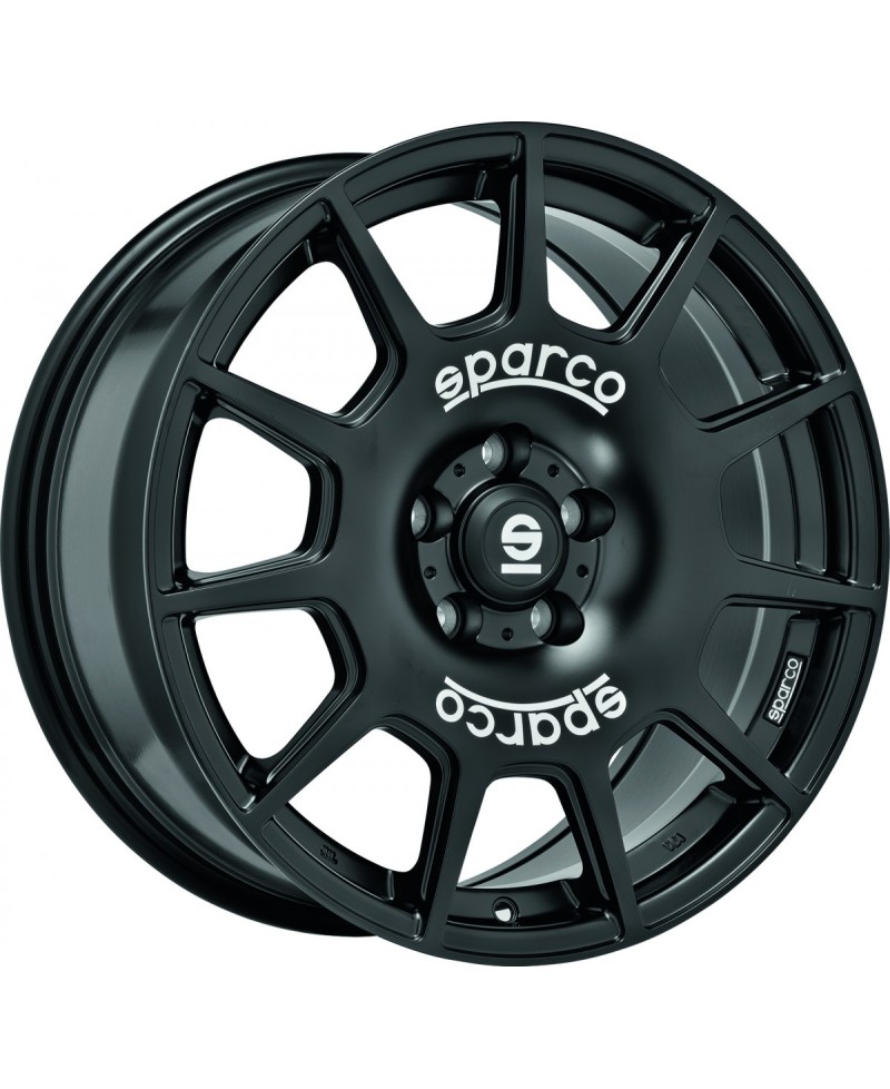 Jante ALU, SPARCO TERRA MATT BLACK + WHITE LETTER 8X18 5/ 100 ET45, Alésage 63.3