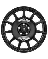 Jante ALU, SPARCO TERRA MATT BLACK + WHITE LETTER 8X18 5/ 100 ET45, Alésage 63.3