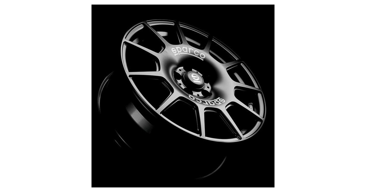 Jante ALU, SPARCO TERRA MATT BLACK + WHITE LETTER 8X18 5/ 100 ET45, Alésage 63.3