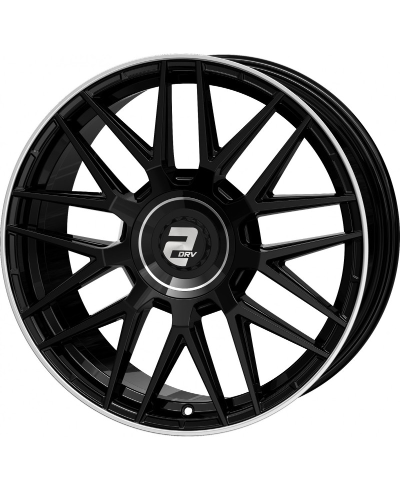 Jante ALU, Wheelworld - 2DRV WH43/ SW+ Noir brillant laqué / Rebord poli 8X18 5/ 112 ET40, Alésage 66.6