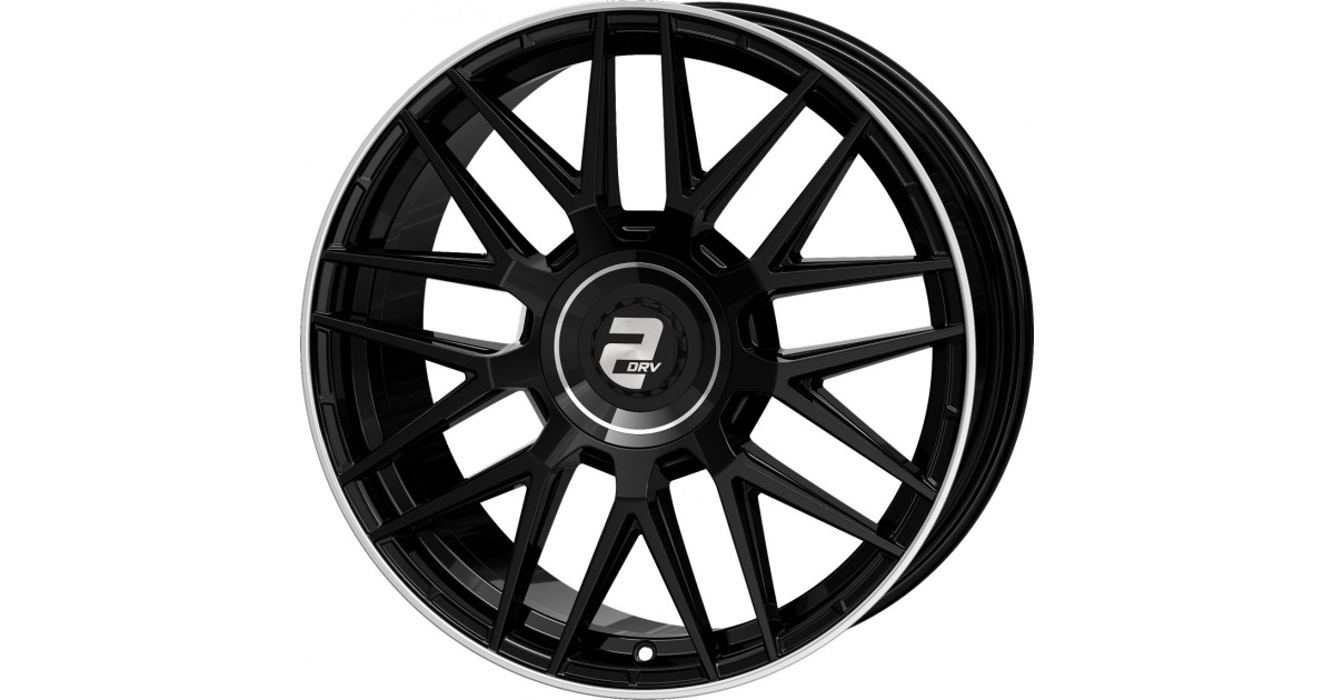Jante ALU, Wheelworld - 2DRV WH43/ SW+ Noir brillant laqué / Rebord poli 8X18 5/ 112 ET40, Alésage 66.6