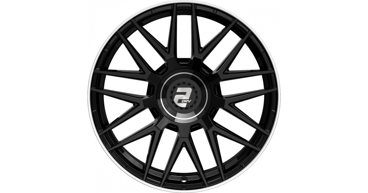 Jante ALU, Wheelworld - 2DRV WH43/ SW+ Noir brillant laqué / Rebord poli 8X18 5/ 112 ET40, Alésage 66.6
