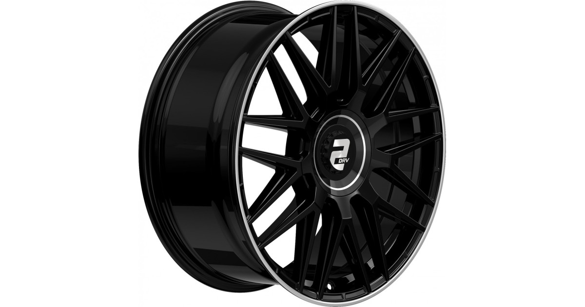 Jante ALU, Wheelworld - 2DRV WH43/ SW+ Noir brillant laqué / Rebord poli 8X18 5/ 112 ET40, Alésage 66.6