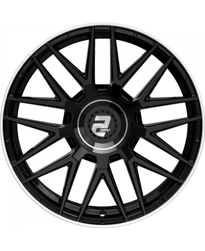 Jante ALU, Wheelworld - 2DRV WH43/ SW+ Noir Brillant , Rebord poli  8.5X19 5/ 112 ET40, Alésage 66.6