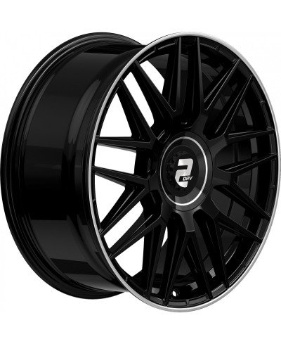 Jante ALU, Wheelworld - 2DRV WH43/ SW+ Noir Brillant , Rebord poli  8.5X19 5/ 112 ET40, Alésage 66.6