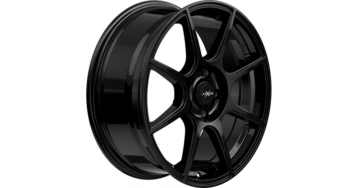 Jante ALU, Axxion X2 Noir brillant laqué 7.5X18 5/ 112 ET40, Alésage 72.6