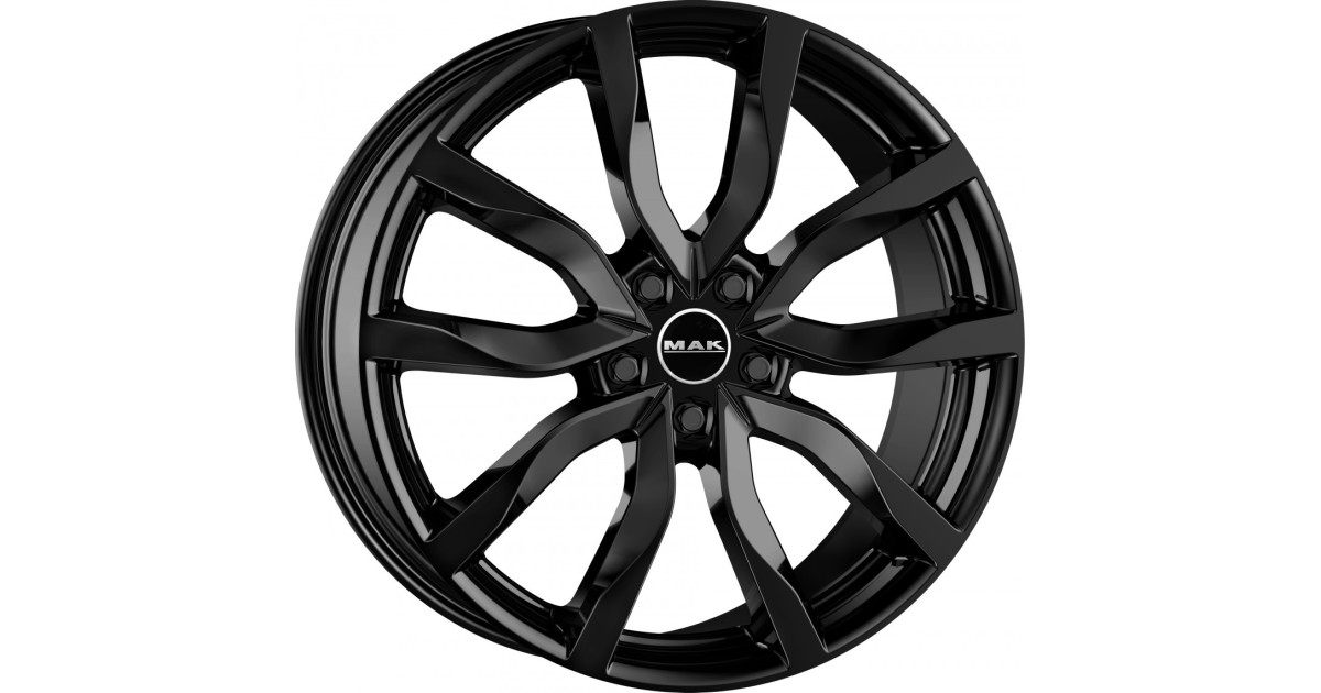 Jante Alu  MAK HIGHLANDS (GLOSS BLACK) 9,0x21 5x108 ET38,5 , Alésage 63.4