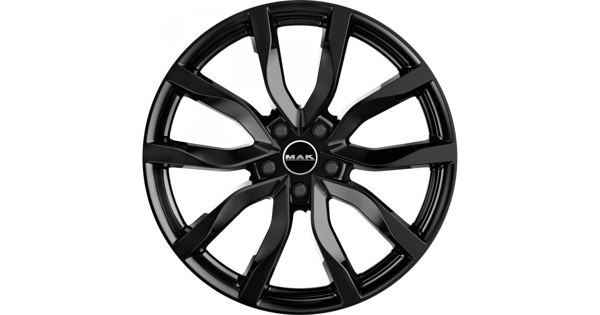 Jante Alu  MAK HIGHLANDS (GLOSS BLACK) 9,0x21 5x108 ET38,5 , Alésage 63.4