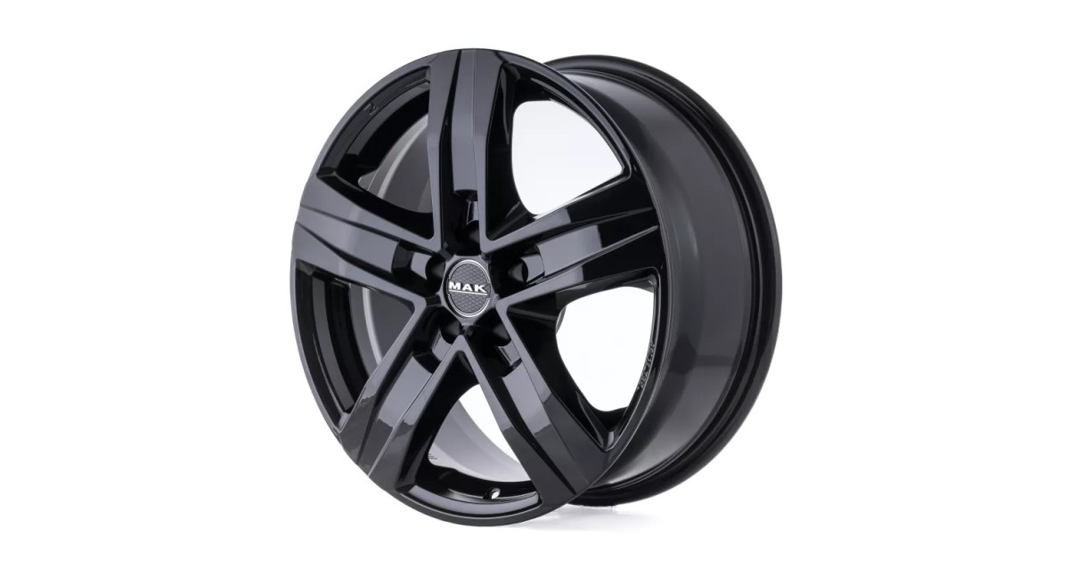 Jante Alu   MAK STONE 5 GLOSS BLACK 6,5x16 5x118 ET65, Alésage 71.1