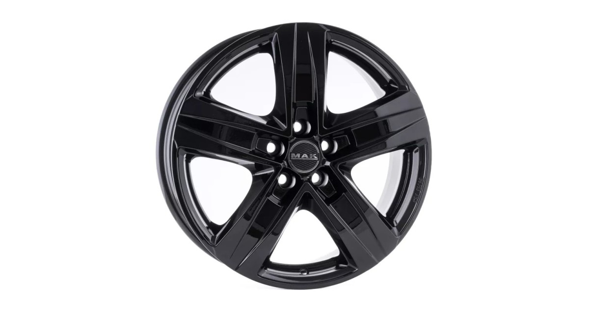 Jante Alu   MAK STONE 5 GLOSS BLACK 6,5x16 5x118 ET65, Alésage 71.1