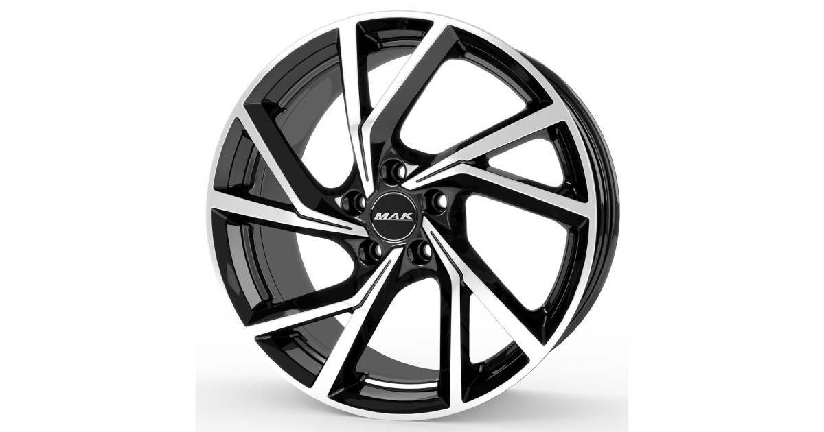 Jante Alu MAK KASSEL BLACK MIRROR 7x17 5x100 ET46 , Alésage 57.1